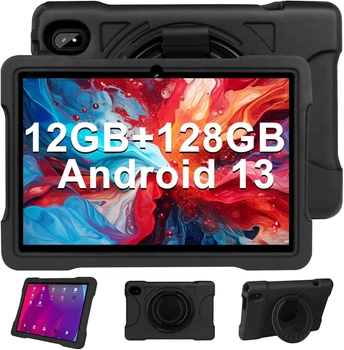 Планшет 10.1" Jusyea J5 6+6/128Gb 8 ядер Android 13 6000 мАч черный