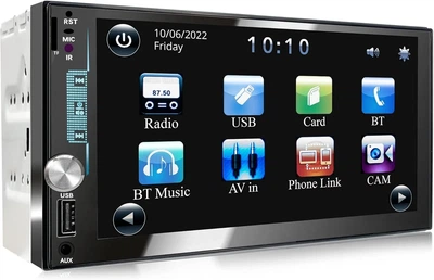 Автомагнитола XOMAX XM-2V784D / 7" / Сенсорная / Bluetooth / USB / AUX / microSD slot / DAB+ / 2DIN Б/В