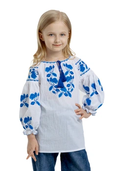 Дитяча вишиванка для дівчинки Мрія Folk Moda 146 Білий (mrq-208711182)