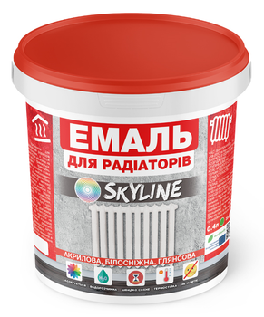 Эмаль акриловая SKYLINE для радиаторов, глянцевая 0,4 л