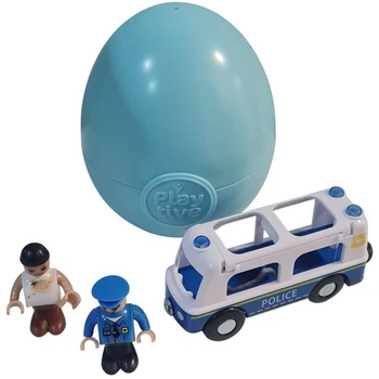 Игрушка-сюрприз Playtive в яйце коллекционные фигурки Полиция голубой JDT-0848553