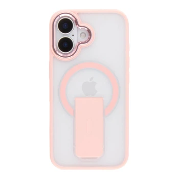 Чохол TPU+PC FlexGuard Magnetic Ring Stand для iPhone 16 Колір Pink