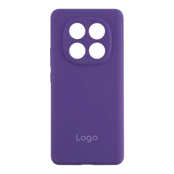 Чохол Liquid Silicone (AA) Full Camera для Xiaomi Redmi Note 14 Pro 5G/Poco X7 5G Колір 39.Elegant Purple