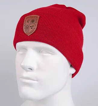Шапка-колпак мужская из тонкой пряжи CRUX One Size Красный