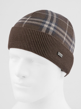 Шапка мужская из тонкой пряжи GLASGOW One Size Коричневый / Бежевый