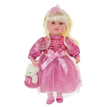 Лялька "Панночка" м'яконабивна музикальна на батарейках PL-525-100_Pink