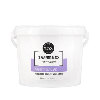 Альгинатная маска ALESSO CLEANSING Mask Ghassoul очищающая с глиною гассул для жирной кожи 1 кг