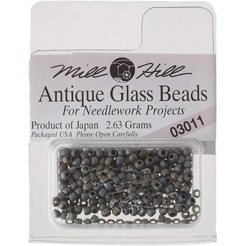 Бісер для вишивки Mill Hill Antique Glass Seed Beads 03011 Галька сіра