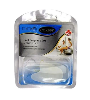 Межпальцевая перегородка Corbby Gel Separator плоская, силиконовая, размер M