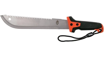 Мачете 29 см з нейлоновим чохлом Gerber Compact Clearpath із SK-5 нержавіючої сталі чорний з помаранчевим