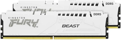 Модуль памяти Kingston Fury DDR5 32Gb (2x16) 6000MHz Beast White EXPO/XMP (KF560C36BWE2K2-32)
