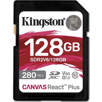 Карта памяти Kingston SD 128GB C10 (SDR2V6/128GB)