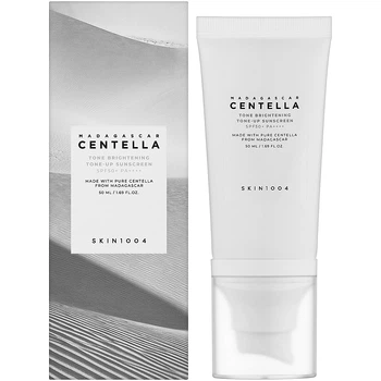 Сонцезахисний крем для вирівнювання тону шкіри SKIN100 Madagascar Centella Tone Brightening Tone-up Sunscreen SPF50PA++++ 50 мл (8809576261622)
