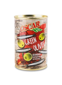 Оливки фаршировані анчоусом Oscar 300 г