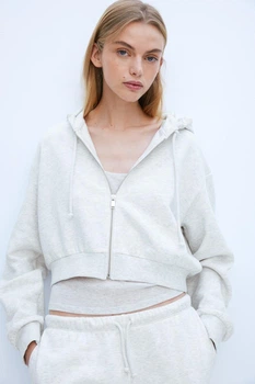 Жіноча толстовка H&M 206802-3 XL(180/116) світло-сірий (2068020006)