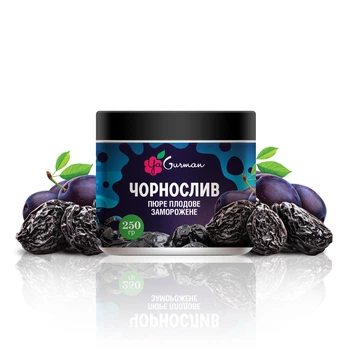 Чернослив, пюре замороженное без сахара YaGurman, 250г