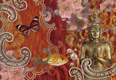Фото обои Панно KOMAR Vintage/Budda бумажные моющиеся 8-890 (368х254 см)