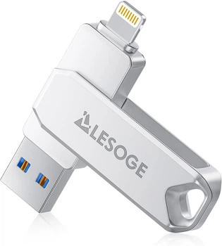 USB-накопитель LESOGE Apple MFi Certified USB Flash Drive 128 ГБ