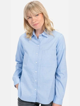 Сорочка бавовняна жіноча Camel Active Blouse 309722-9S94-41 S Синя (4064478751266)