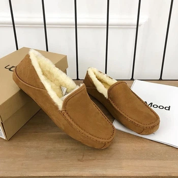 УГГ Аскот Мокасини Чоловічі Замшеві Руді (Рижі) UGG Mens Ascot - Suede Chestnut (42, коричневий)