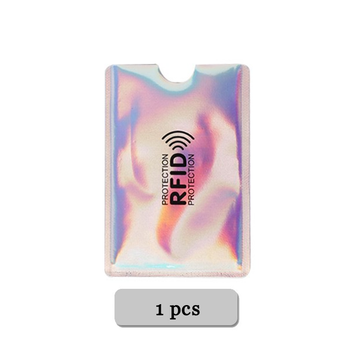 Визитница RFID чехол для кредитных банковских карт с защитой от сканирования FR321 Радужный 1 шт