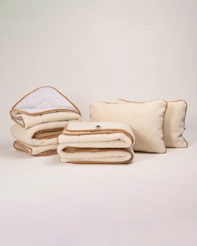Комплект Merino (woolmark): Наматрацник Ковдра Подушки. Розмір 70x70