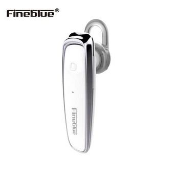 Беспроводная Bluetooth блютуз гарнитура для телефона смартфона Finеblue FX1 Серебристая