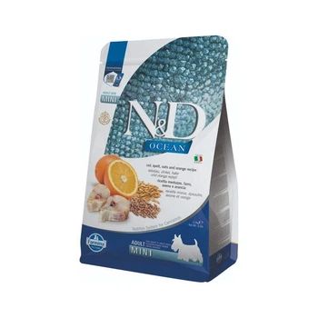 Сухий корм для дорослих собак малих порід з тріскою Farmina N&D Low Grain Ocean ADULT MINI 7 кг