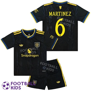 Детская футбольная форма MARTINEZ 6 Манчестер Юнайтед 2025-2026 Third 135-145 см (set4479-132870-4)