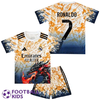 Детская футбольная форма RONALDO 7 Реал Мадрид Gold Dragon 2026 Special Edition 125-135 см (set4471-132347-4)
