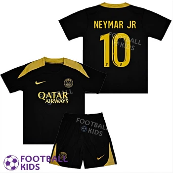Дитяча футбольна форма NEYMAR JR 10 ПСЖ 2024-2025 Training Black 135-145 см (set3624-125358-4)