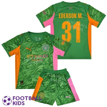 Форма воротарська EDERSON M. 31 Манчестер Сіті 2025-2026 Goalkeeper Green 145-155 см (set4457-131401-4)