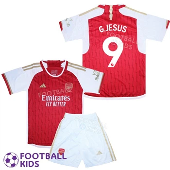 Детская футбольная форма G.JESUS 9 Арсенал 2023-2024 Home 135-145 см (set3394-118626-4)