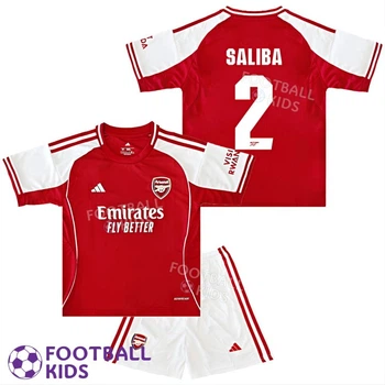 Детская футбольная форма SALIBA 2 Арсенал 2026 Home 155-165 см (set44311-129402-4)