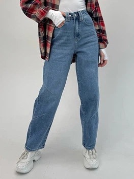 Джинсы Baggy женские ISSA PLUS WN20-694 27 Голубые (issa2007682694785)