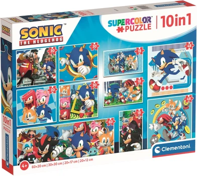 Пазл 10 в 1 Clementoni Sonic (80508) (8005125805082)