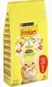 Сухий корм для кішок Friskies з куркою, яловичиною та овочами 10 кг