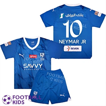Дитяча футбольна форма NEYMAR JR 10 Аль-Хіляль 2023-2024 Home 155-165 см (set3498-120964-4)