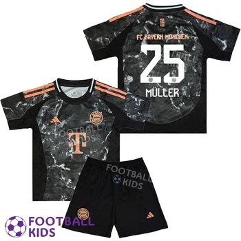 Детская футбольная форма MÜLLER 25 Бавария Мюнхен 2025 Away 135-145 см (set3640-126203-4)