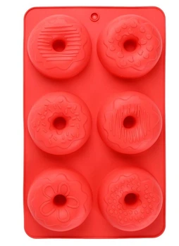 Форма силикон "Donuts" 6шт/л 27.5*16.5см R34949