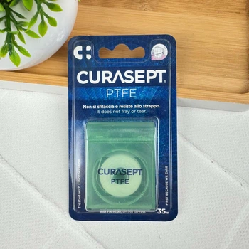 Зубная нить Curasept Floss из PTFE с хлоргексидином, 35 м (331-0137)