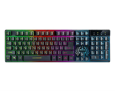 Клавиатура REAL-EL Comfort 7090 Backlit Ukr Black USB