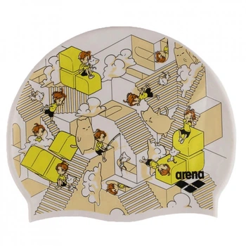 Шапка для плавания Arena Print JR 94171-237 мультіколор Діт OSFM (3468337082651) (286502)