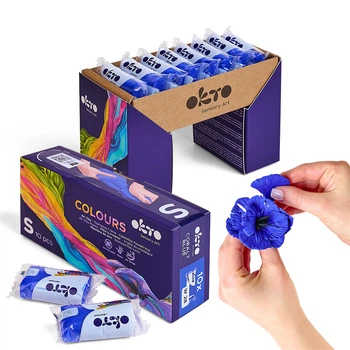 Повітряний пластилін синій OKTO Colours (S - розмір) TМ ОКТО
