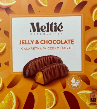 Цукерки желе в шоколаді Meltie Апельсин 190 г