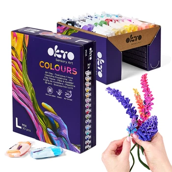 Воздушный пластилин микс OKTO Colours (L – размер) TМ ОКТО