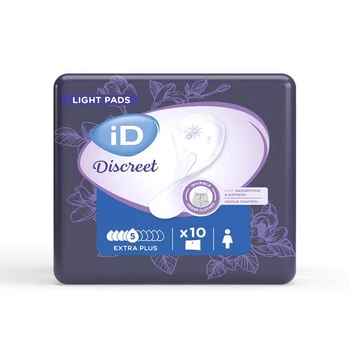 Женские урологические прокладки іD Discreet Light Extra (5 капель) 10 шт.
