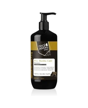 Шампунь для відновлення та росту волосся Real Natura PRO-BOMBA CAFE, 500 мл