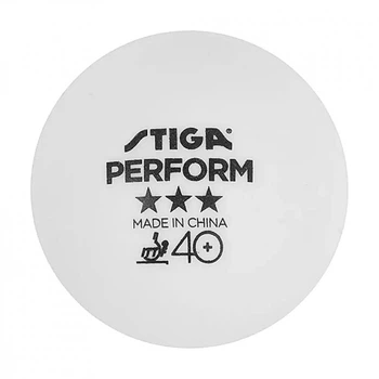 Мячик для настольного тенниса Stiga Perform ABS 6 шт (1113-2110-06) (931160) (280257)