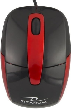 Миша Titanum Barracuda USB Black-Red (TM108K)